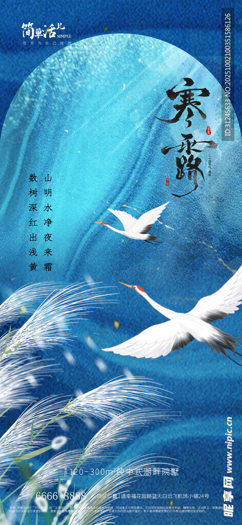 地产寒露海报