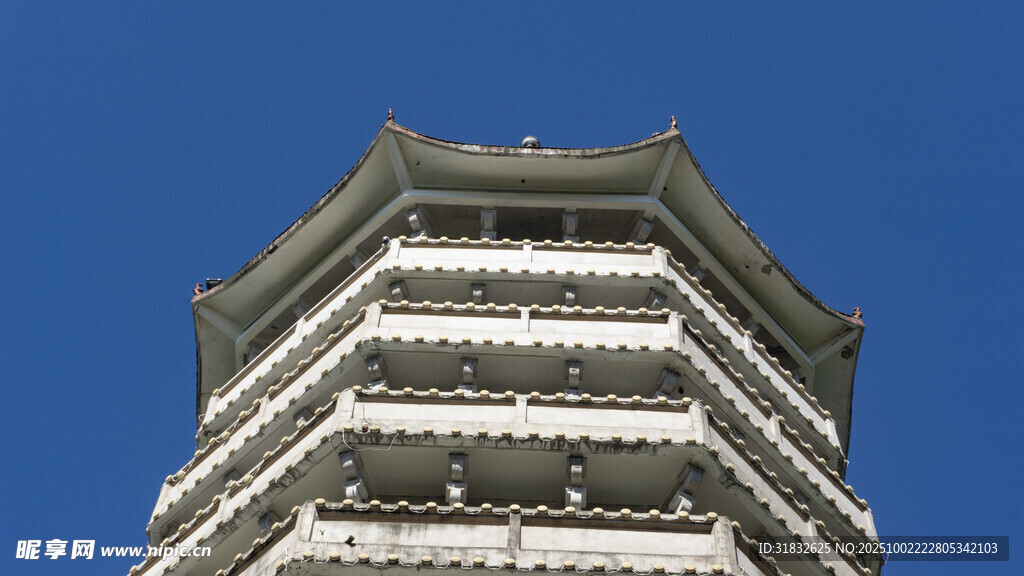 中式古塔特写
