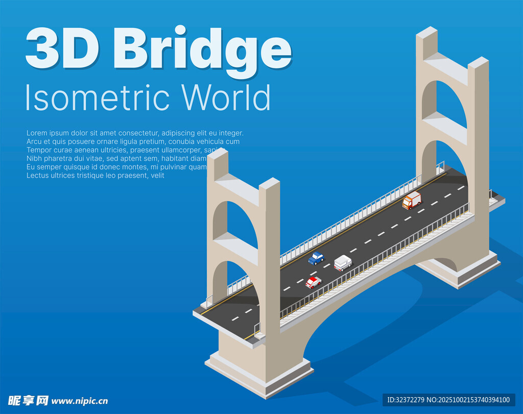 3D桥梁等距世界模型
