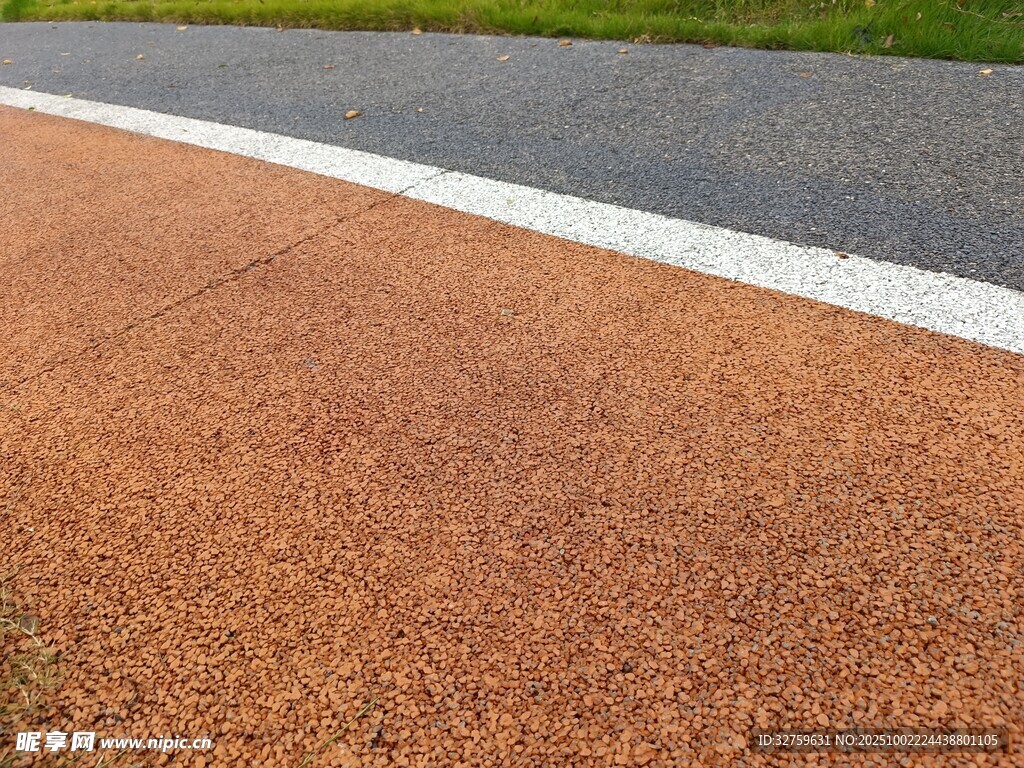 彩色透水路面近景