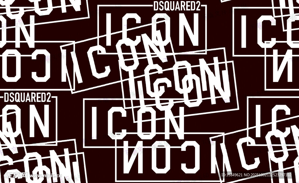 重复排列的ICON图案
