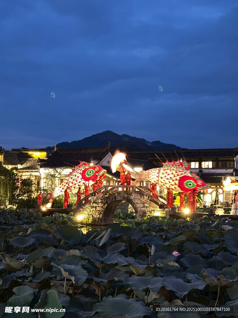 夜幕下的璀璨景观