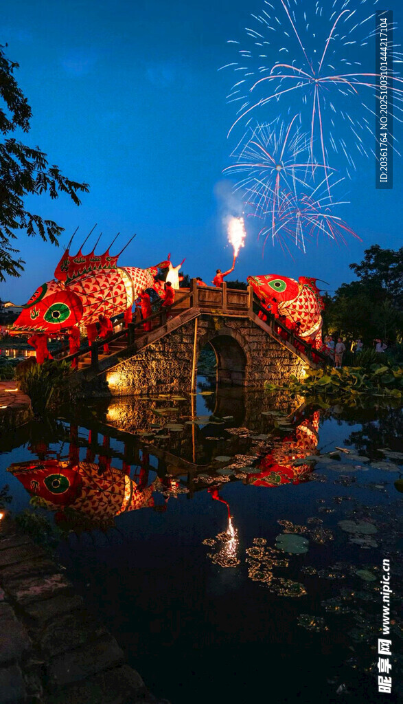 湖畔烟花夜