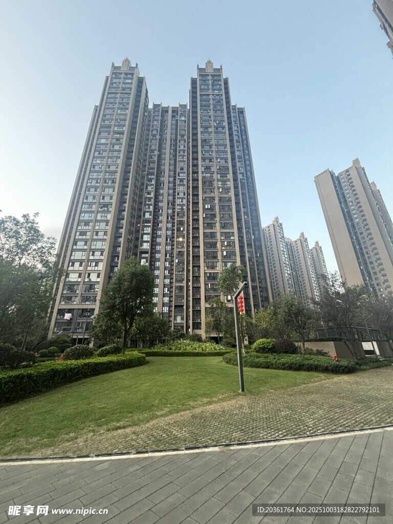 城市高层住宅区景观