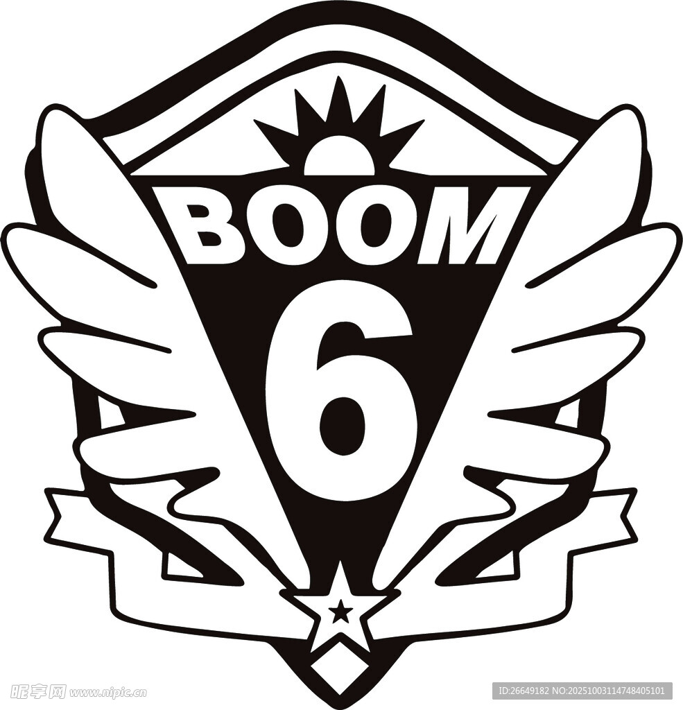 Boom 6班标志图案