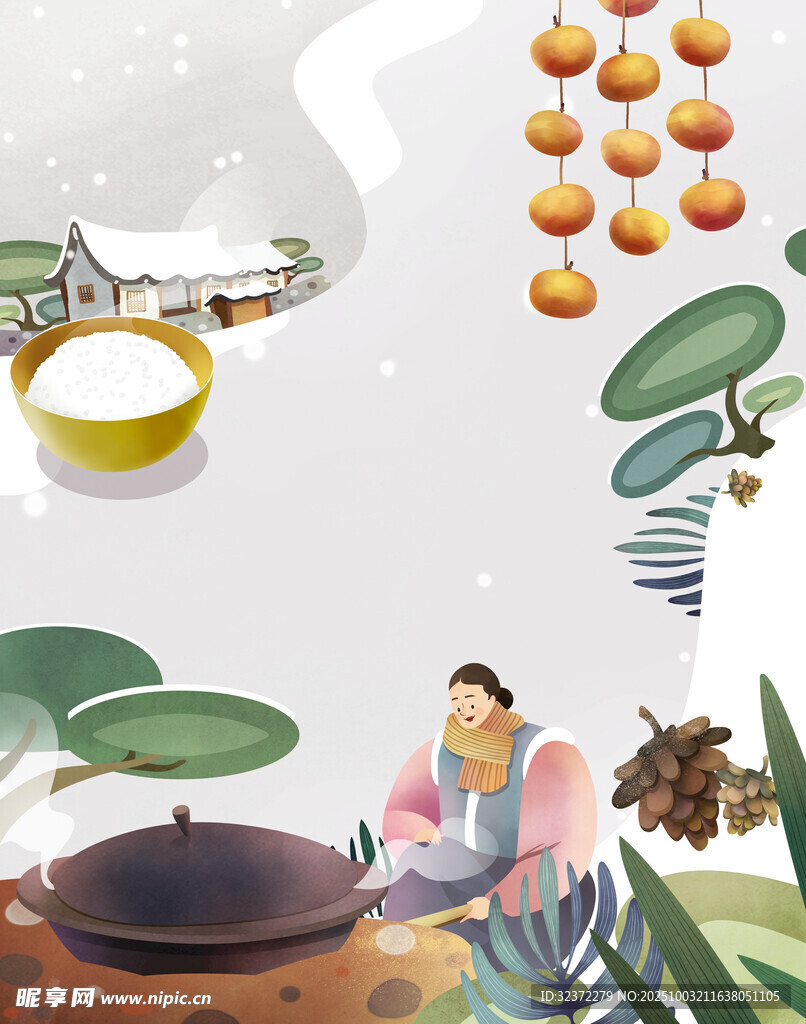 古风煮茶场景图