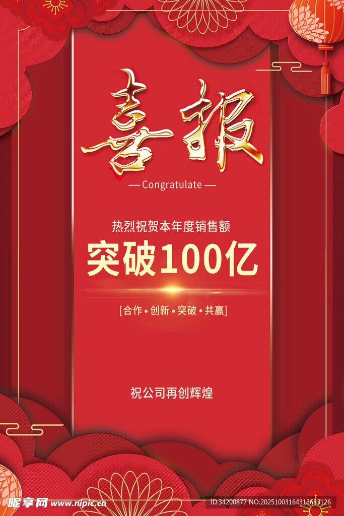 喜报海报