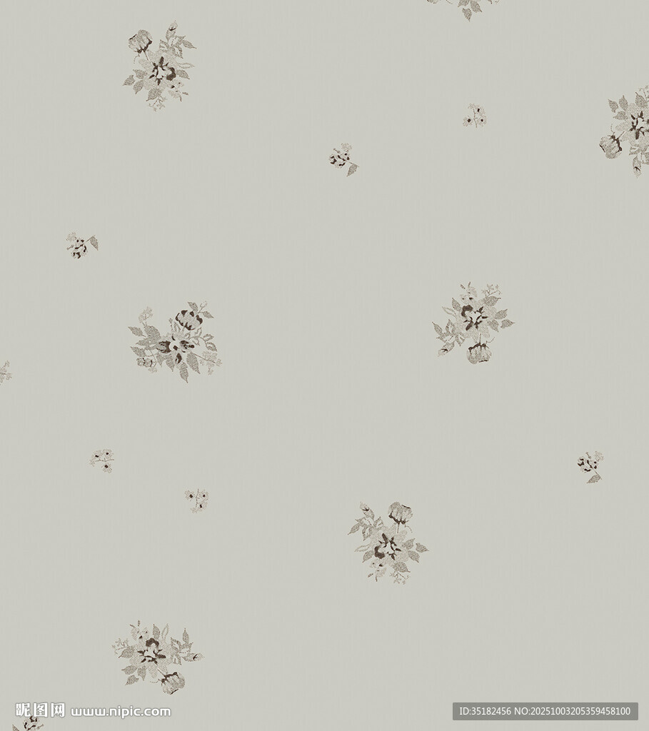 浅绿底细碎花纹