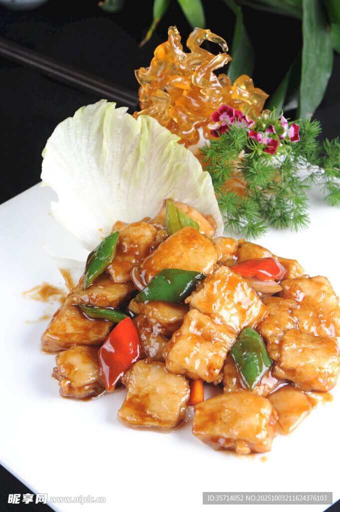 美味鸡肉蔬菜小炒
