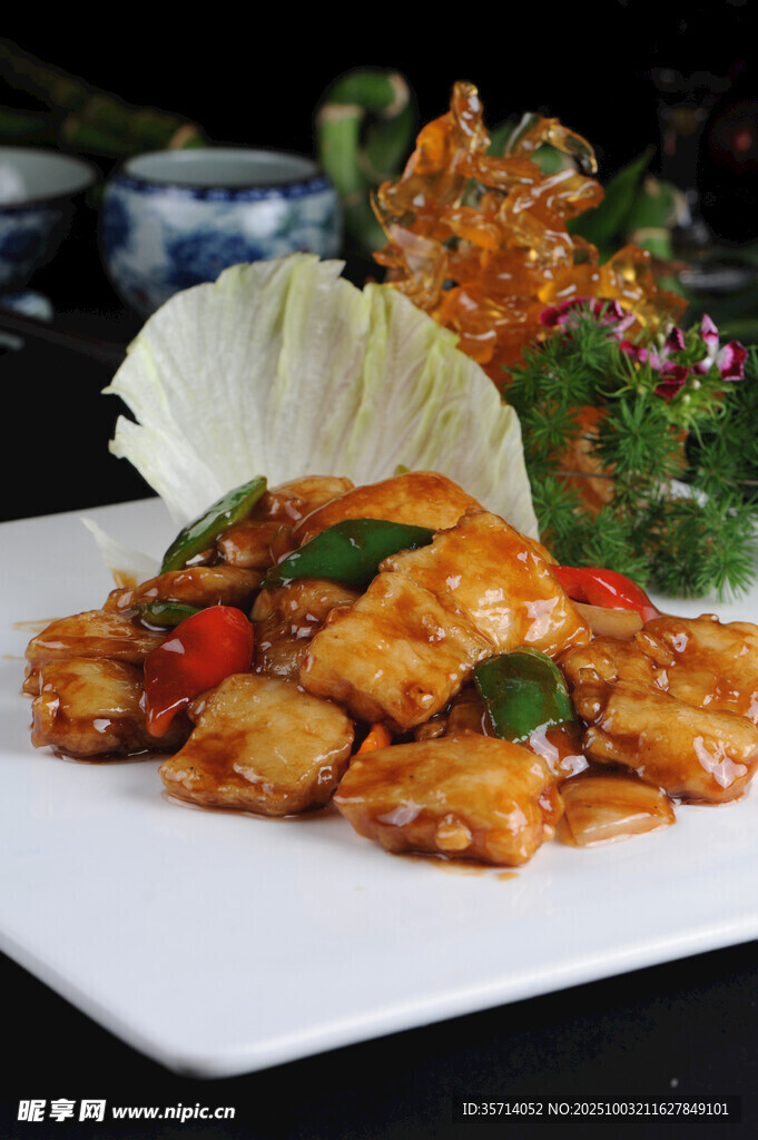 美味可口的特色炒鸡肉