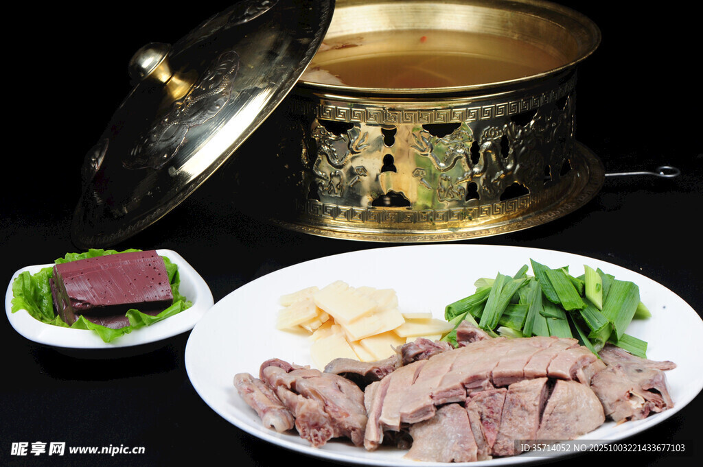 铜锅涮肉美食组合