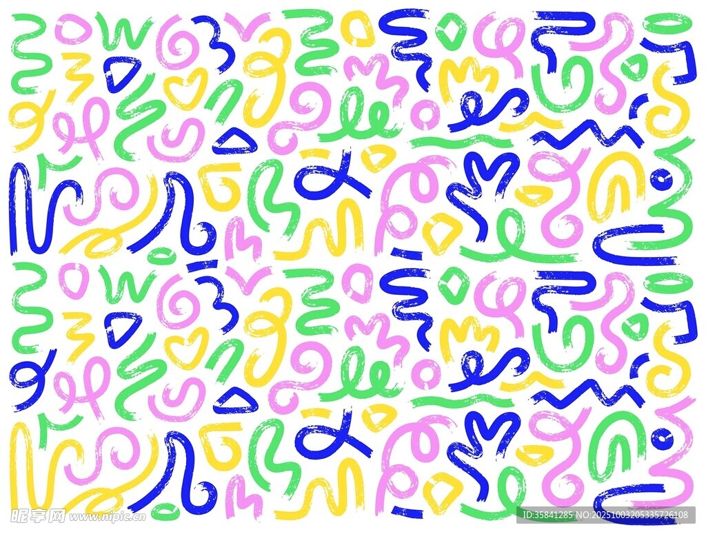 手绘涂鸦曲线
