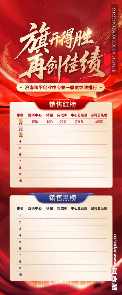  销售精英榜 