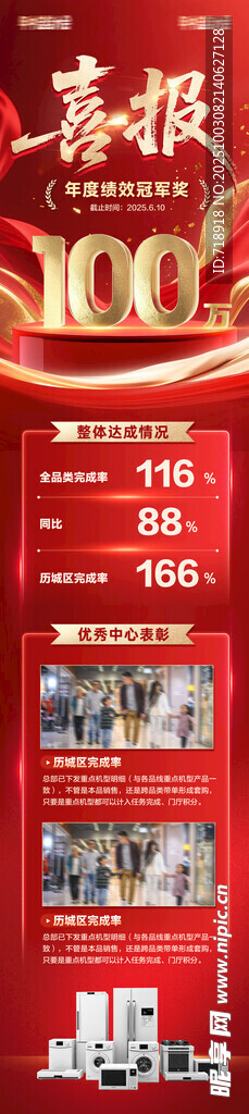 喜报海报 