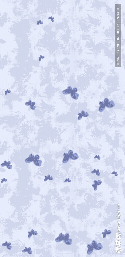 蓝白碎花图案纹理背景