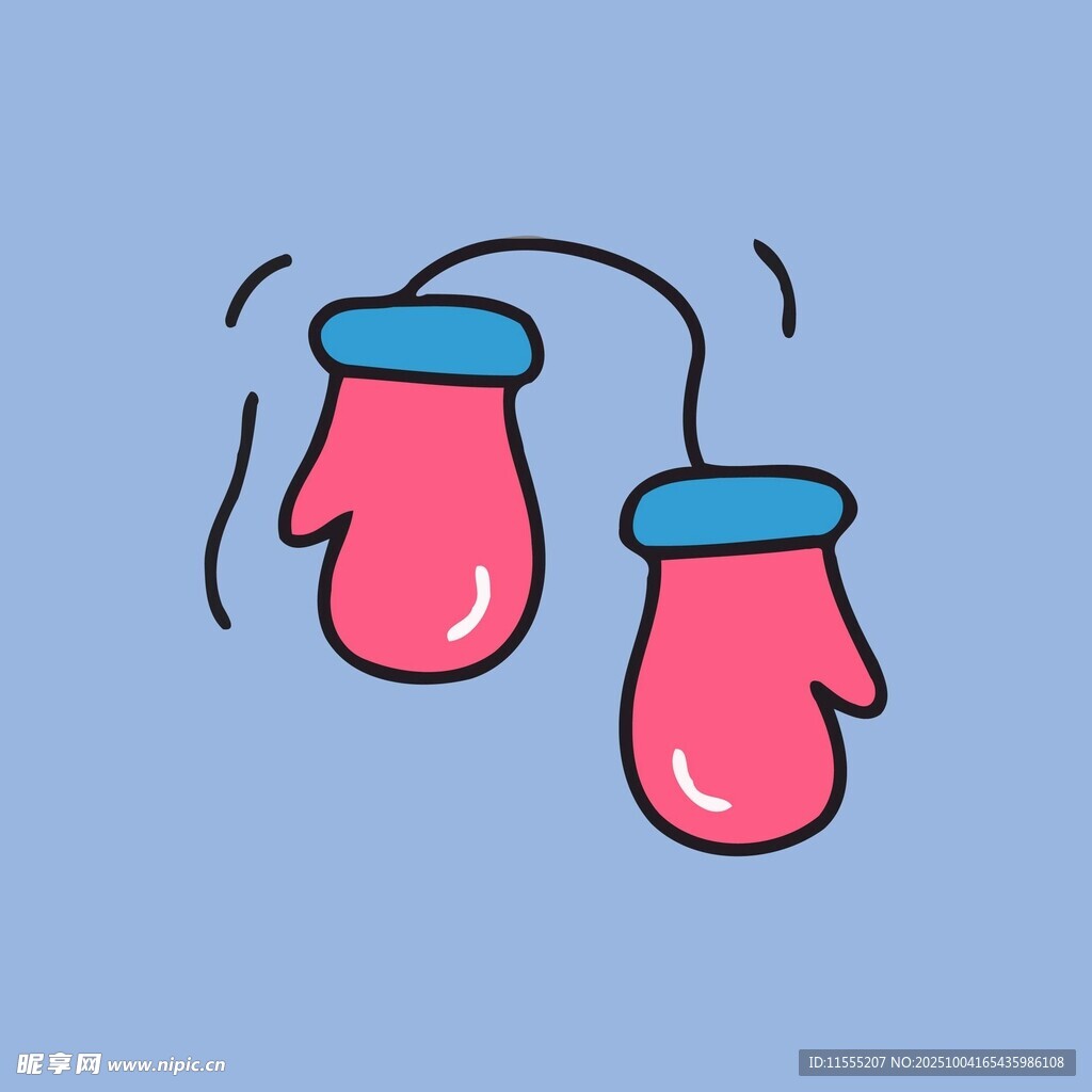可爱卡通连指手套