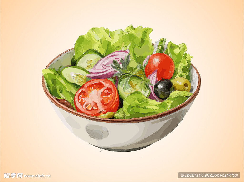 蔬菜沙拉插图