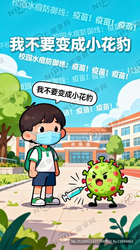 水痘疫苗  我不要变成小花豹 
