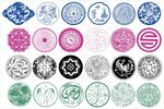 圆形花边 圆形边框 花边花纹