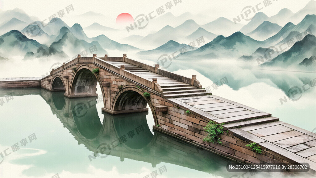 绍兴古桥记录卡模版