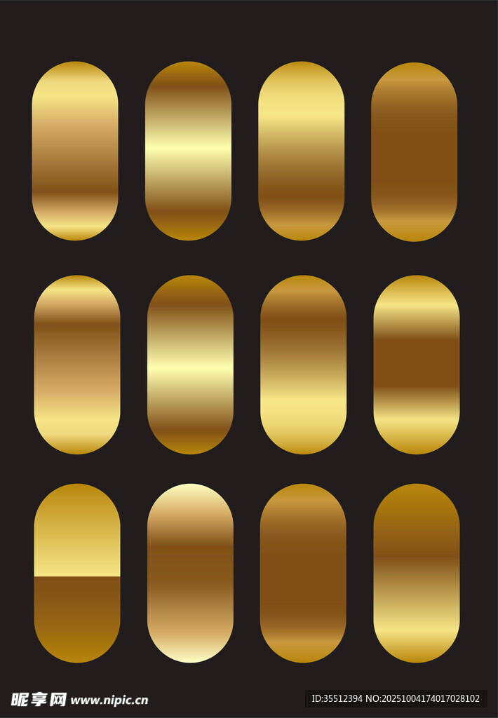 金色标签