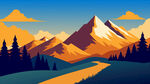 山峦插图