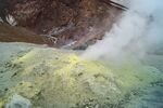 火山口硫磺地貌景观