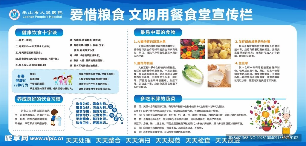 珍惜粮食 文明用餐