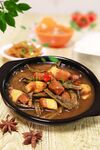 砂锅红烧肉干豆角