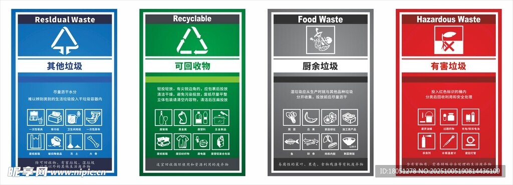 垃圾分类四分类