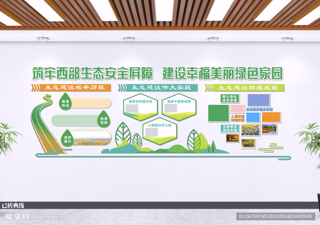 林业 绿色 发展文化墙