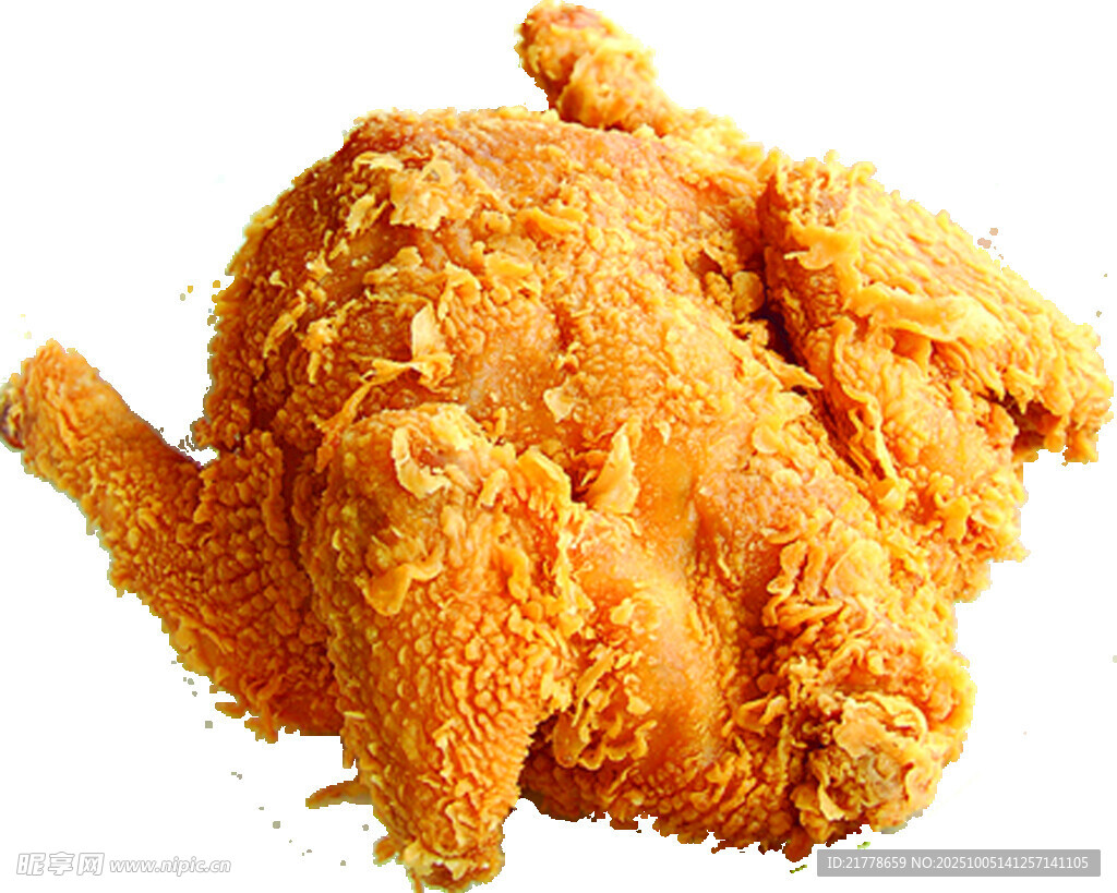金黄酥脆美味炸整鸡