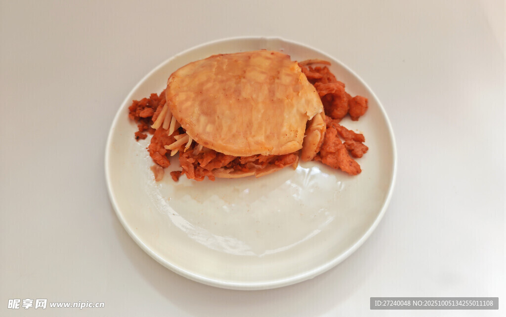 里脊肉夹馍