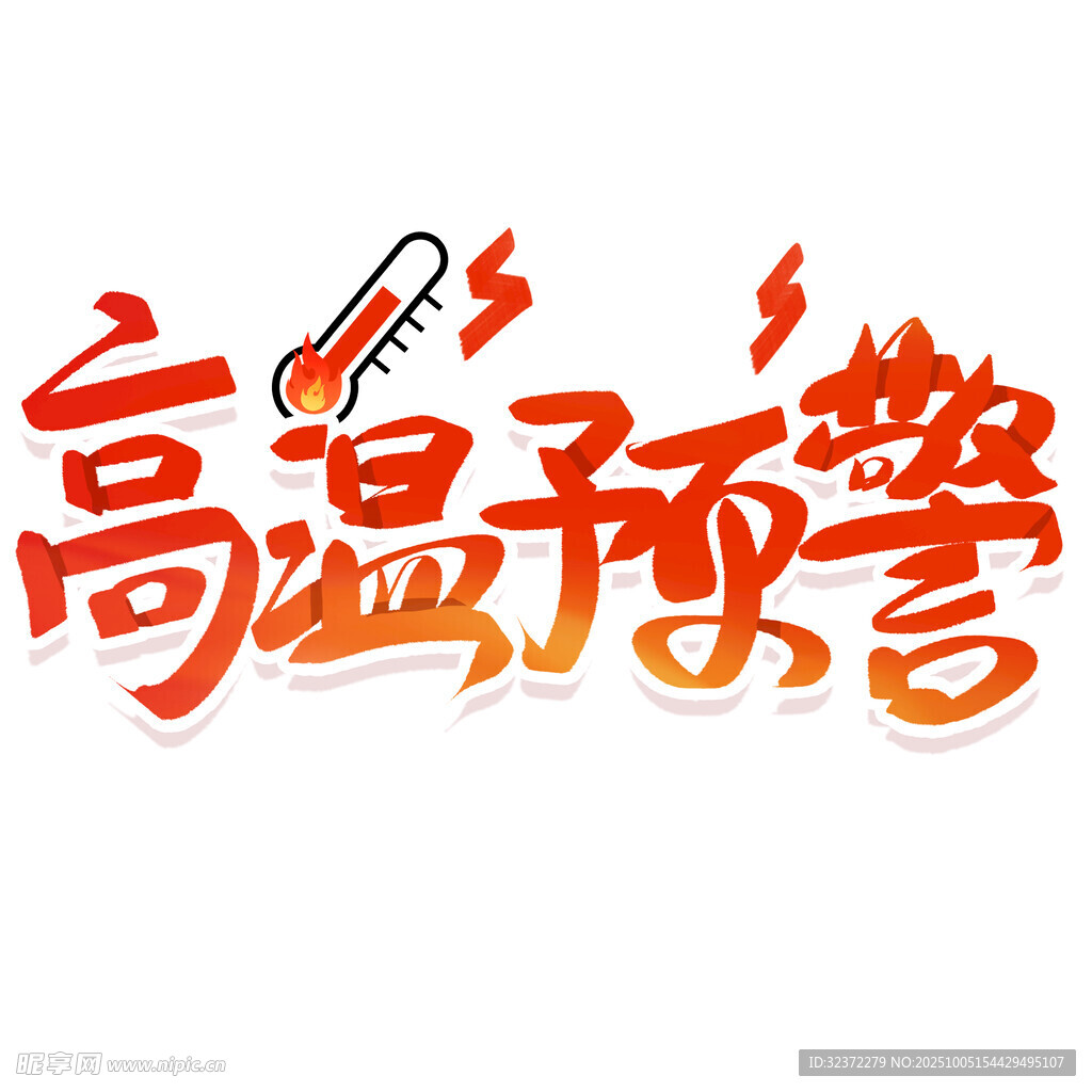 高温预警标志