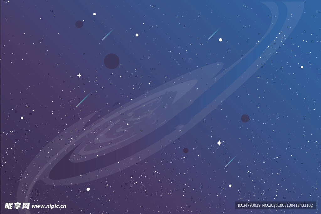 梦幻星系宇宙星空景象