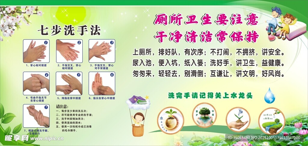 七步洗手法