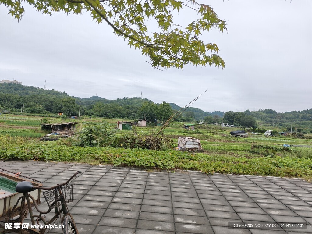 田园户外露台风景