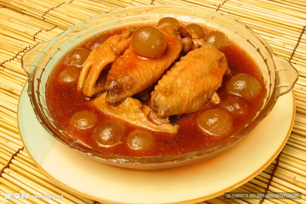 红烧鸡腿美食特写