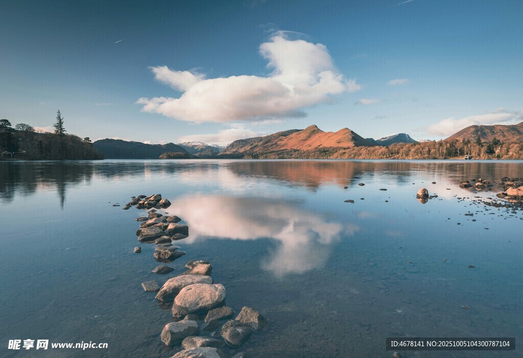 宁静湖畔美景