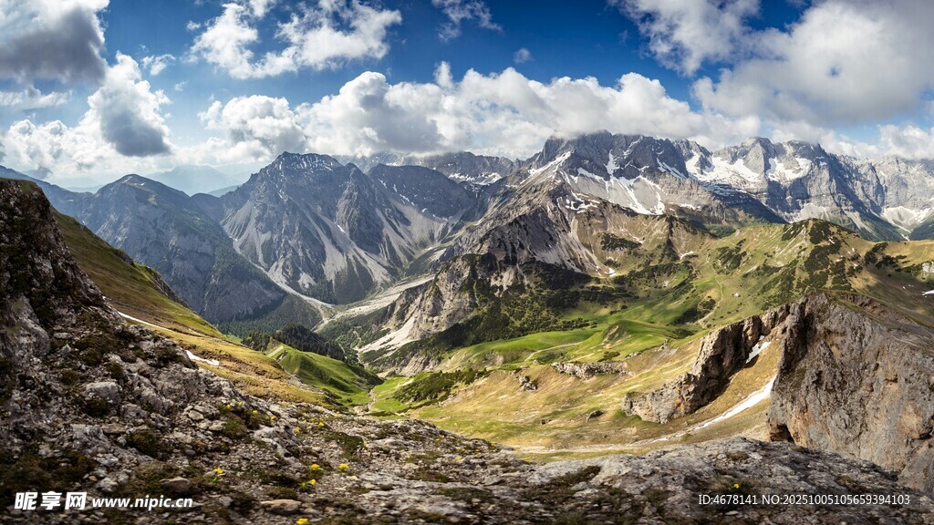 壮丽高山美景