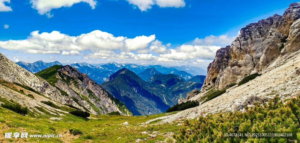 壮丽高山美景