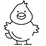 可爱小鸡简笔画形象