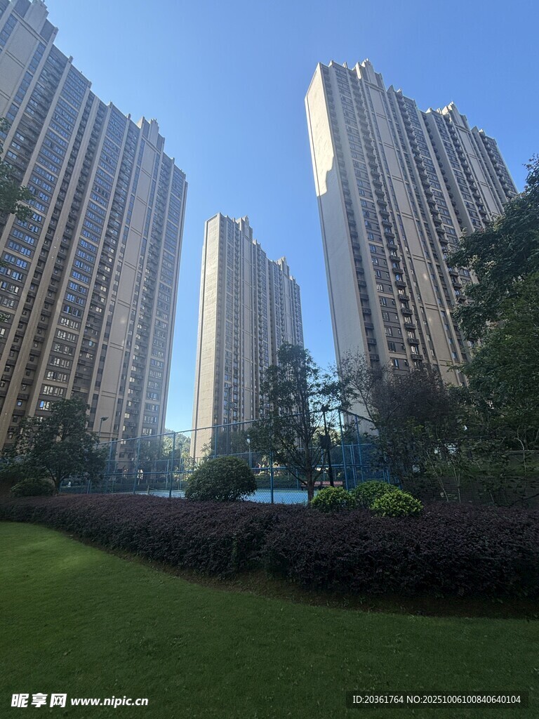 现代高层住宅区景观