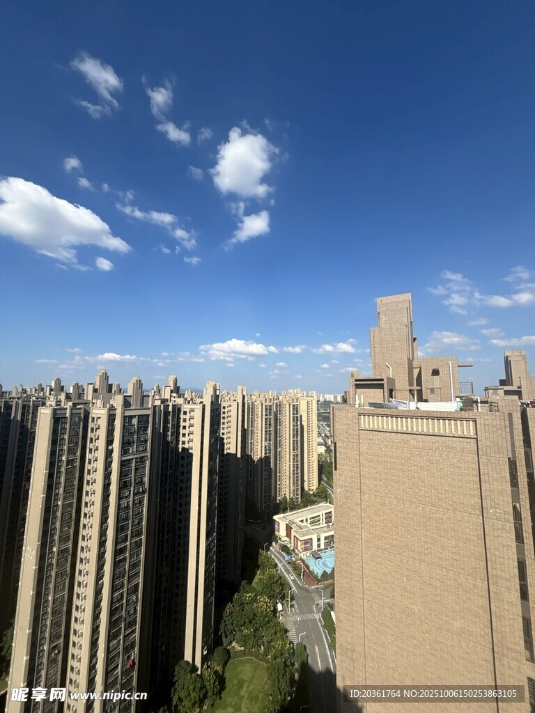 城市高楼景观俯瞰图