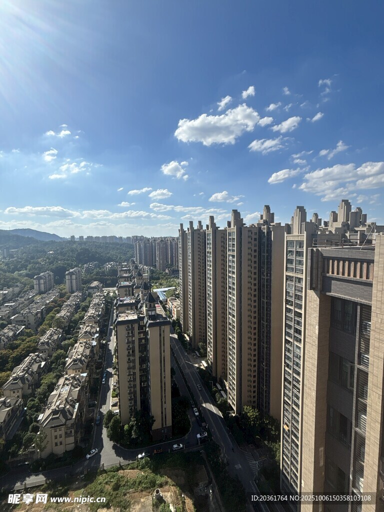 城市高楼景观俯瞰图