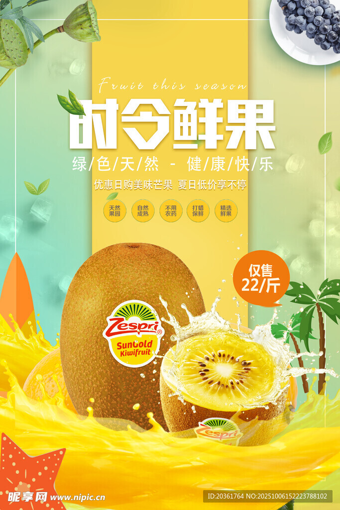 新鲜奇异果海报