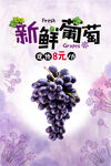 新鲜葡萄海报