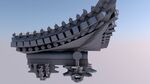 中式古建筑飞檐模型