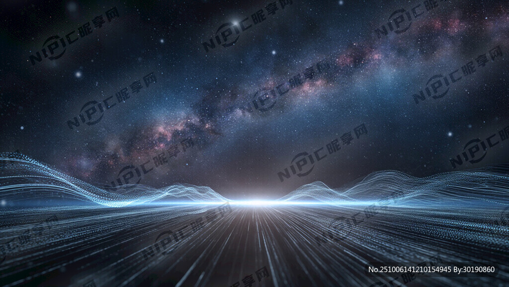 抽象的科技感背景如星空、粒子、