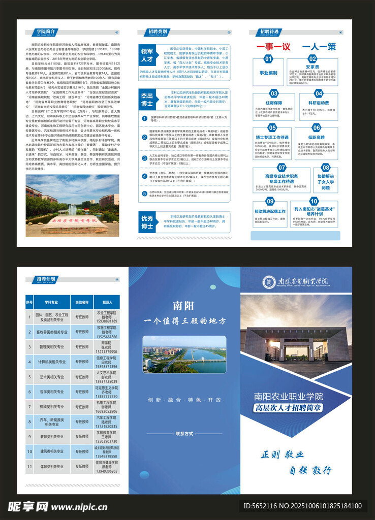 学校折页